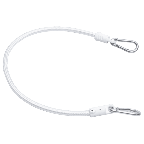 Expander mit 2 Karabinerhaken 50cm - Weiss