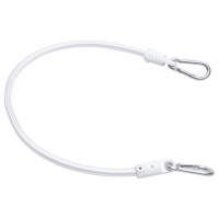 Expander mit 2 Karabinerhaken 270cm - Weiss