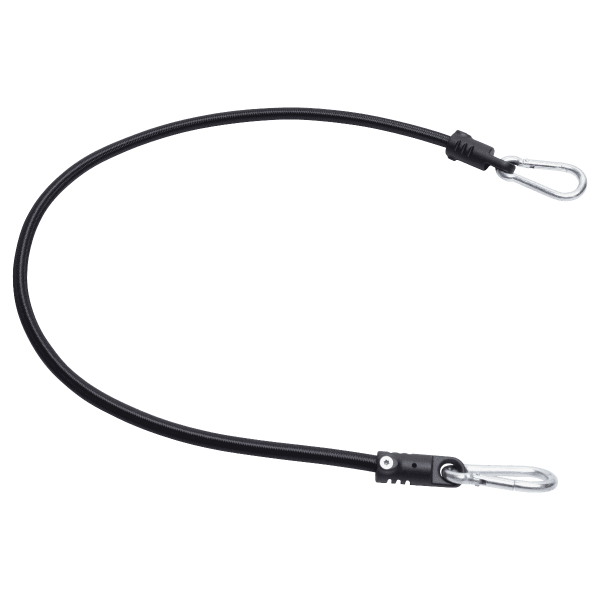 Expander mit 2 Karabinerhaken 40cm - Schwarz